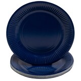 thumbnail of Pronappe 79212I 25x 20 runde Pappteller, 23 cm - Marineblau