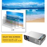 thumbnail of Videoprojecteur LED 1080P Lumineux Mini Home Cinema Portable EU Rouge YONIS