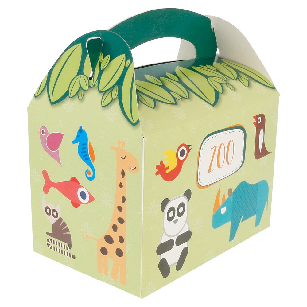 Garcia de Pou 50 unités - Boîtes Menu Enfant 'Zoo' 320 G/M2 15,50X10,50X17,50 Cm Quadrichromie Carton