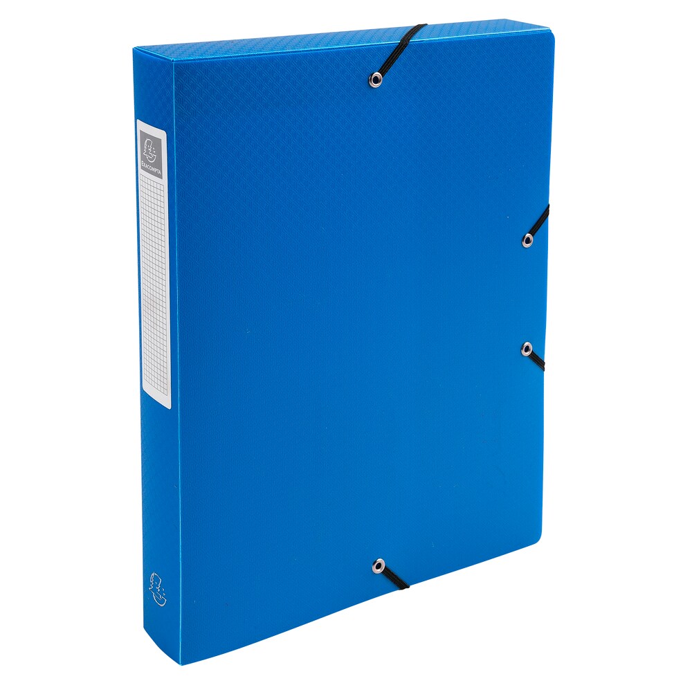 Exacompta Archivbox aus PP 700µ blickdicht, Rücken 40mm, 25x33cm für DIN A4