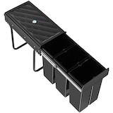 thumbnail of tectake Poubelle de tri ASHLYN 30 L avec 3 compartiments - noir - 405887