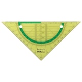thumbnail of Aristo Flex Geometrie Dreieck 16 cm biegsam, Hypotenuse 16 cm, neongrün