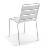 thumbnail of Chaise de terrasse en métal blanc - Oviala