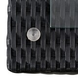 thumbnail of Outsunny Conjunto de Muebles de Jardín 4 Piezas Ratán Doble Sofá Mesa de Café Taburete con Cojines Acolchados para Exteriores Marco de Metal Negro