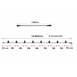 thumbnail of Guirlande guinguette ampoule vintage ST64 10M 2200K connectable extérieure câble noir