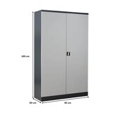 thumbnail of PROREGAL Stahlschrank BEE mit 7 lackierten Fachböden | HxBxT 195x92x50cm | Anthrazit-Grau | Werkstattschrank Werkzeugschrank Aktenschrank