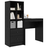 thumbnail of vidaXL Schreibtisch mit Schubladen 2 pcs Schwarz Eichen-Optik