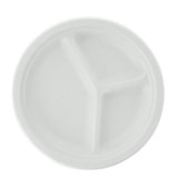 thumbnail of 50 Uds. Plato de fibra 3 divisiones color blanco (26Ø)  Ref PLA006