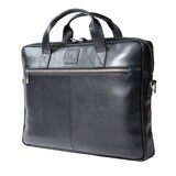 thumbnail of Exacompta cod. 17437E - Borsa in pelle nera per laptop, notebook, iPad, tablet e computer fino a 15,6 pollici