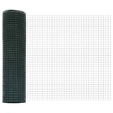 thumbnail of vidaXL Zaunpfosten Grün 10 x 0,4 m (19 x 19 mm Netz) Stahl und PVC
