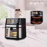 thumbnail of MELCHIONI FAMILY Fritadeira de ar GAIA PLUS 8L, 2200 W, resistência dupla, display LED, temperatura ajustável, preta, 118340044