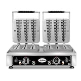 thumbnail of GMG - Waffeleisen Waffelino - 6x (23 x 6 x 2,4cm) - 50° bis 300°C Feste Backplatte aus Gusseisen - Fettfangrinne - Gehäuse Edelstahl