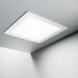 thumbnail of Faretto Da Incasso Quadrato Moderno Groove Alluminio Bianco Led 10W 3000K