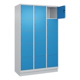 thumbnail of C+P Schließfachschrank Classic PLUS, Sockel, 3 Abteile, 1950x1200x500mm, 7035/50