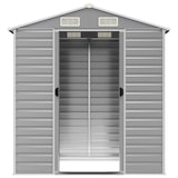 thumbnail of Helloshop26 - Abri de jardin cabane cabanon maison de stockage remise extérieur hangar outils robuste clair 191 x 130 x 198 cm acier 02_0022241