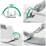 thumbnail of Leitz 180° Active WOW Ordner Breit DIN A4 82 mm Eisblau 2 Ringe 1106 Polyschaum Glänzend Hochformat 60% Recycelt