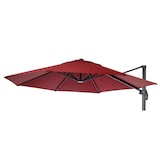 thumbnail of Sonnenschirmbezug HWC-A96, 8 Streben rund Ø4m 220g/m² Polyester, Ersatz-Bezug z.B. für Ampelschirm HWC-A96 ~ bordeaux