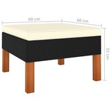 thumbnail of 8-tlg. Garten-Lounge-Set mit Kissen Poly Rattan Schwarz