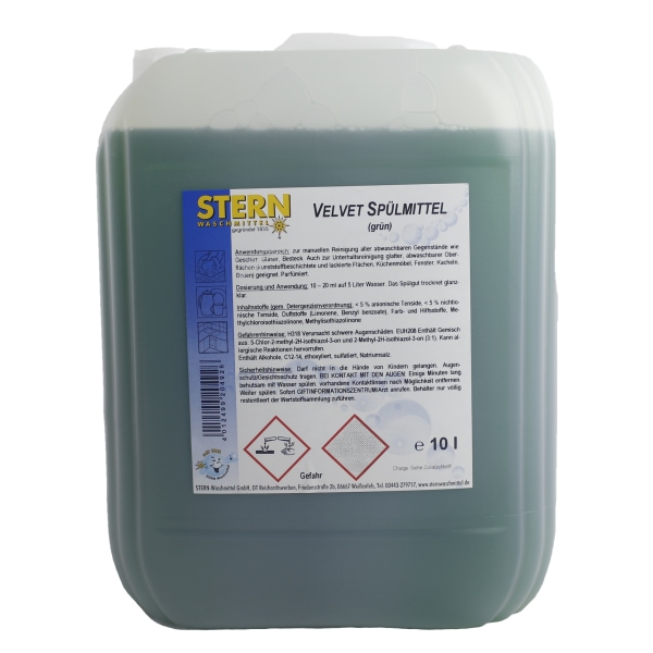 Handspülmittel Kanister, 10l, grün, Velvet