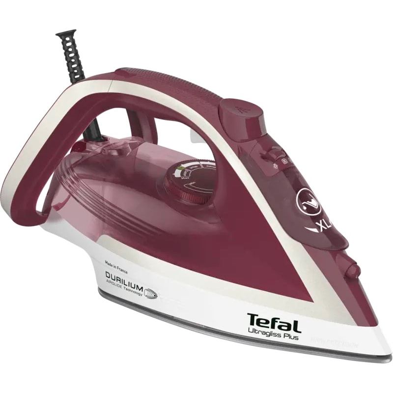 Tefal Ultimate Pure FV6810E0 plancha Plancha a vapor 2800 W Rojo, Plata