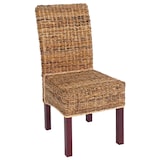 thumbnail of Conjunto de 2 cadeiras de jantar cadeira de vime M69 cadeira BALI vime de banana ~ leve, sem almofada