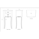 thumbnail of Chevet 2 tiroirs Apolline -  Blanc Rectangulaire Bois Amadeus 30.00x40.00 cm