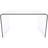 thumbnail of Scrivania Scrittoio da Ufficio Studio Soggiorno in Vetro Curvato Design Curvo Stile Moderno Minimal Chic - Luxury Z-09 - 120 x 74 x 70 cm Trasparente