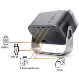 thumbnail of Mini Videoprojecteur 4K HD Portable Pour Cinéma Maison Avec Android Intégré Noir YONIS