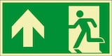 thumbnail of Schild I PERMALIGHT power langnachleuchtend Rettungszeichen Rettungsweg geradeaus, Aluminium, 400x200mm, ASR A1.3 DIN EN ISO 7010
