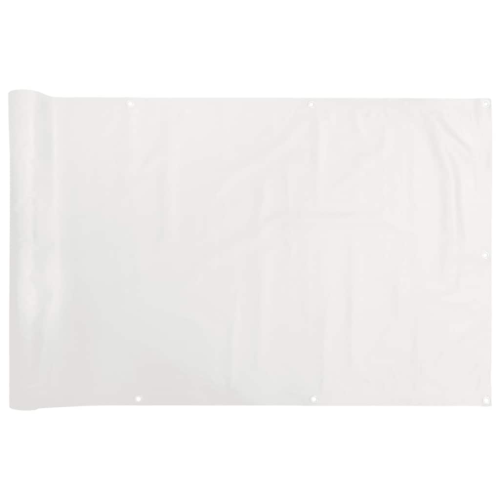 vidaXL Balkonscherm 500x120 cm PVC wit