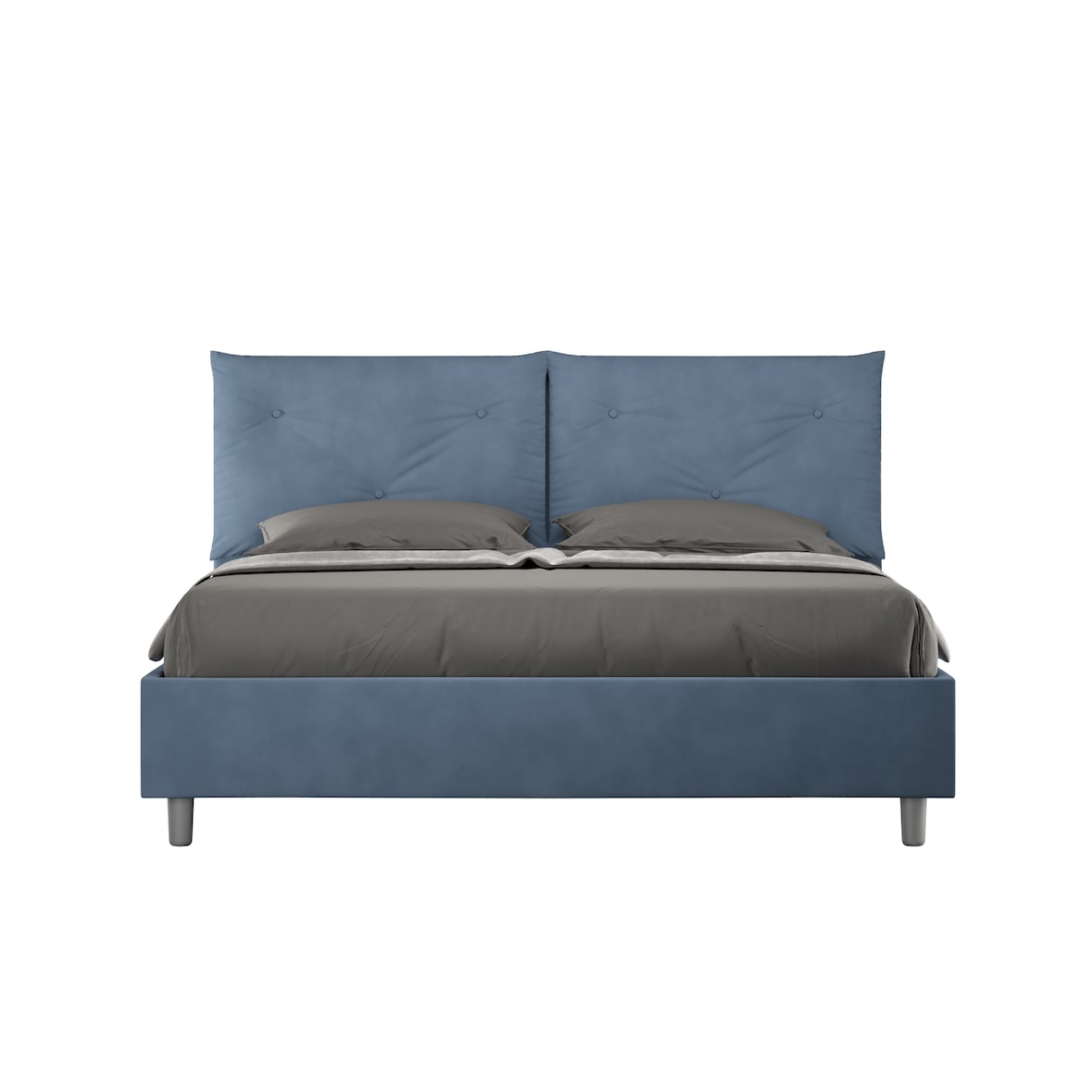 Letto Matrimoniale Appia 150x190 con rete blu