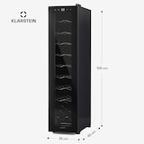 thumbnail of Klarstein Shiraz 18 Slim Uno Weinkühlschrank 18 Flaschen 5 - 18 °C Touch-Control Schwarz