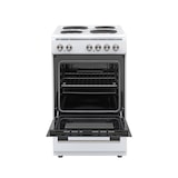 thumbnail of Daewoo F5EH01WL1DE Vrijstaande kookplaat met 4 kookplaten incl.1 flash kookplaat /55L/3 verwarmingsstanden / Gemakkelijk schoon te maken email / Wit