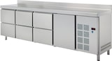 thumbnail of Kühler tisch 1 tür 6 schubladen - 2545x600x850 mm - 350 W 230/1V - 77289509 Eurast