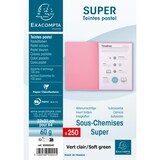 thumbnail of EXACOMPTA Paquet de 250 sous-chemises SUPER 60 en carte 60 grammes coloris Vert clair