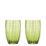 thumbnail of Zafferano Perle Glas gemengde kleuren 2 - Mondgeblazen gekleurd glas, 32 cl, handgemaakt - Set van 6 handgemaakte bekers voor water of cocktails