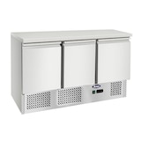 thumbnail of Atosa, Banco refrigerato compatto 700 TN 3 porte, piano acciaio inox 304, corpo acciao inox 201, 1365 x 700 x 943 mm (L x P x A),grigio