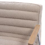 thumbnail of Fauteuil Hutch bouclette -  Crème / Ivoire Autre forme Tissu Amadeus 76.00x60.00 cm