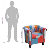thumbnail of vidaXL Sessel mit Patchwork-Design Stoff