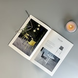 thumbnail of Restootab - Tafelblad 90x90 medio grijs van kleur, randen van imitatiehout