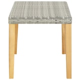 thumbnail of Helloshop26 - Banco de jardín mobiliario de exterior para terraza 120 cm resina trenzada gris y madera de acacia 02_0011202