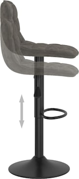 thumbnail of vidaXL Barhocker 2 Stk. Dunkelgrau Samt