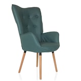 thumbnail of Sillón orejero / Sillón vintage HAVENIO I tejido menta hjh LIVING