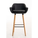 thumbnail of Conjunto de 2 bancos de bar em pele Grant preto