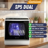 thumbnail of Sommertal Tischgeschirrspüler SP5 Dual – Mini Spülmaschine oder Tischspülmaschine mit 6 Waschprogrammen, 360° Reinigungsabdeckung