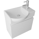 thumbnail of Alpenberger Waschbecken mit Unterschrank | Badmöbel Set Vormontierter Waschbeckenunterschrank | Soft-Close Badunterschrank Gäste-WC Waschtisch Bad