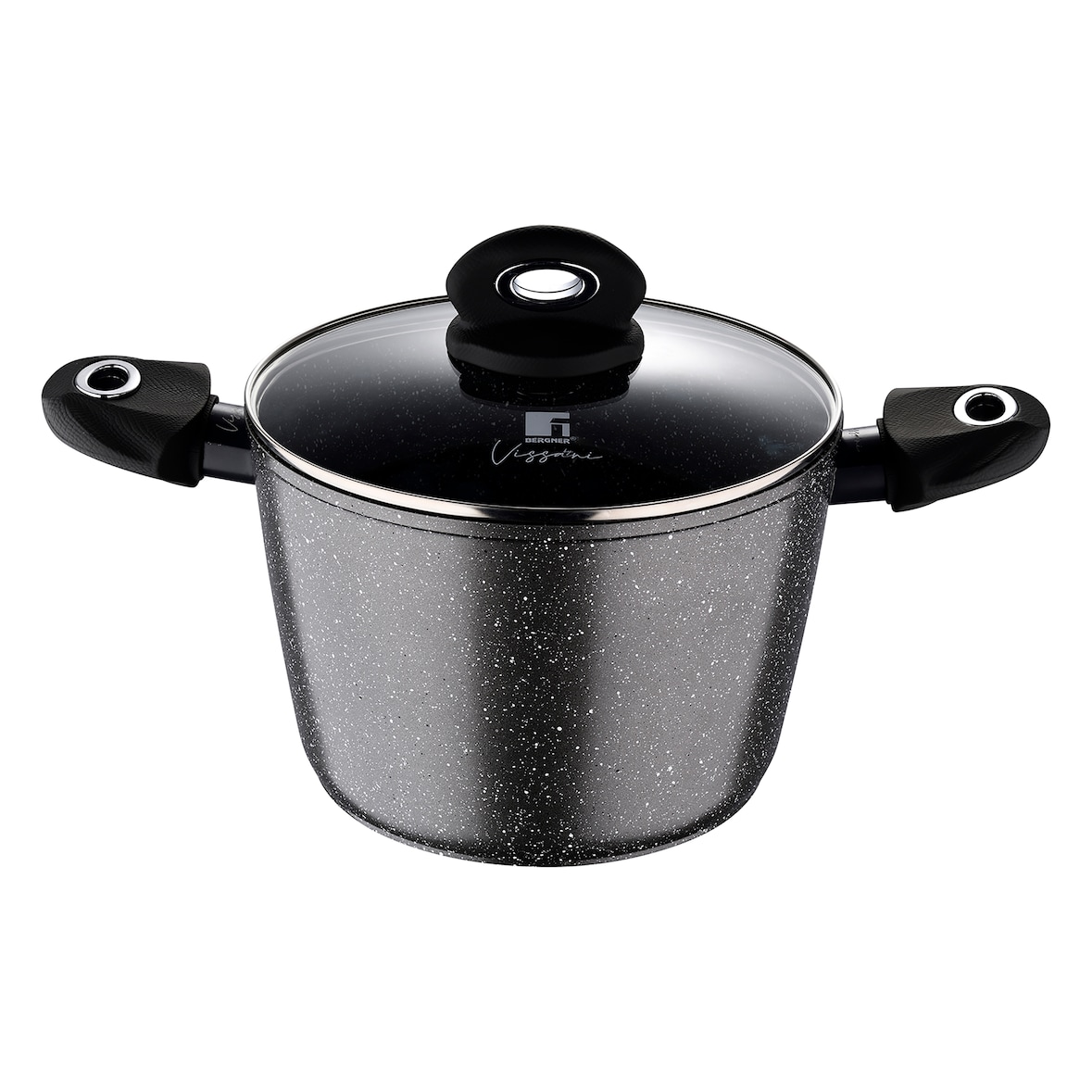 Bergner by Vissani pastaiola ad induzione 22x14.7cm in alluminio forgiato con coperchio