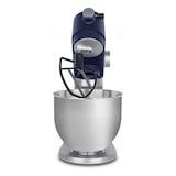 thumbnail of H.Koenig KM126 keukenmachine, professioneel, multifunctioneel, 5 L, roestvrij staal, matblauw, krachtig, 800 W, 8 snelheden