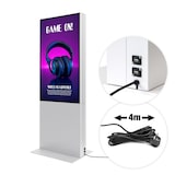 thumbnail of Exposiciónate Smart Line Coluna informativa digital dupla face com ecrã Samsung de 50" branco DITDTOTEM50C9003ESF