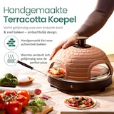 thumbnail of Emerio Pizzarette Origineel - 4 pers. Pizza Oven - Handgem. Terracotta Koepel - 4 Geïsol. Bakspatels - RVS bakplaat - PO-115985 900W